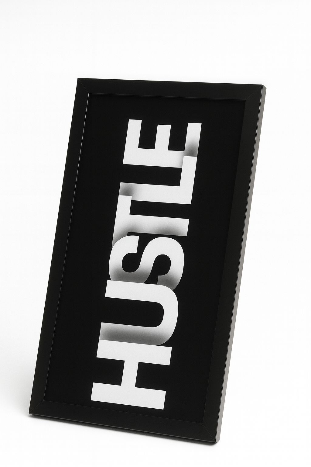 Hustle Hard – Motivational Wall Frame