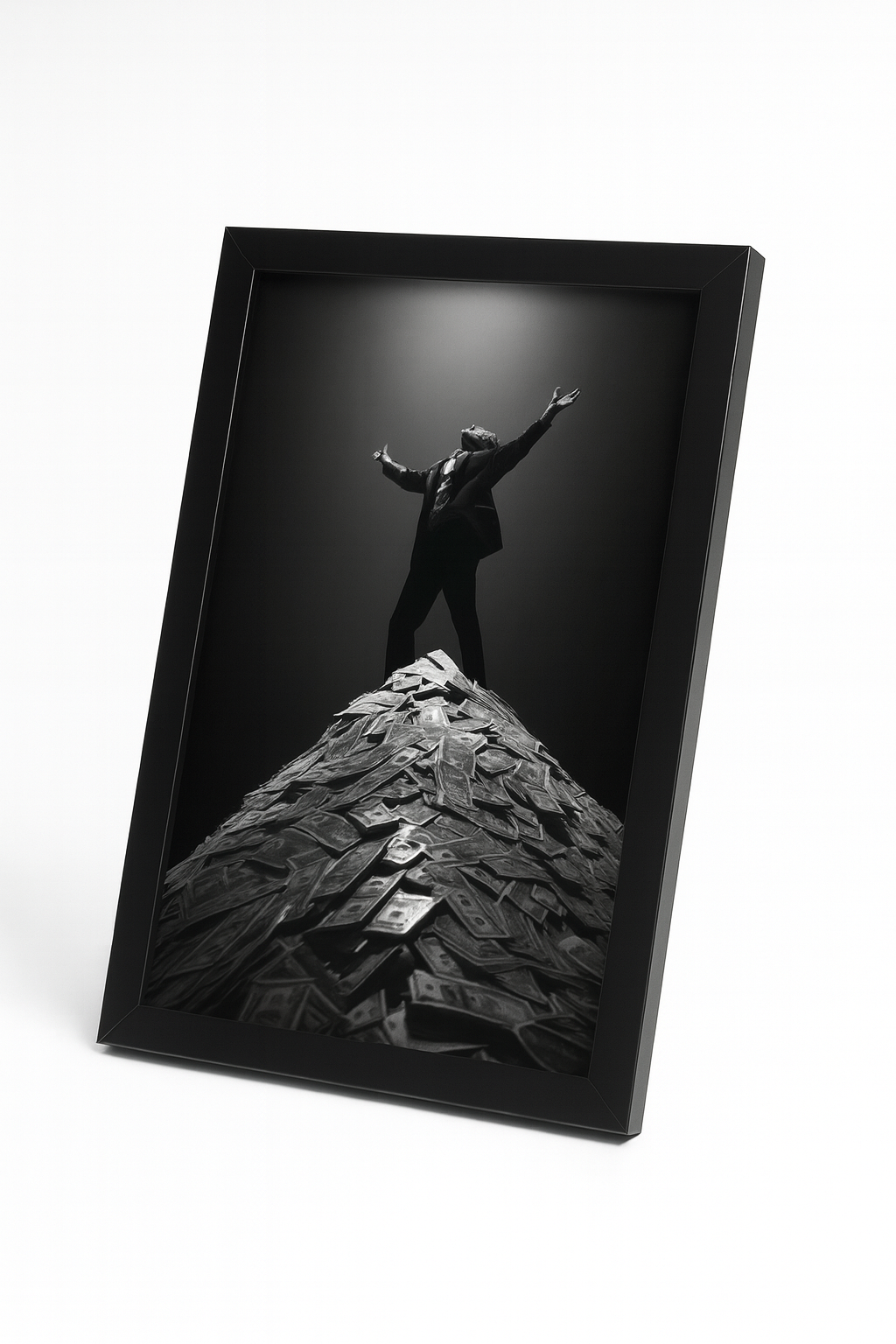 Man on Top of Money Mountain