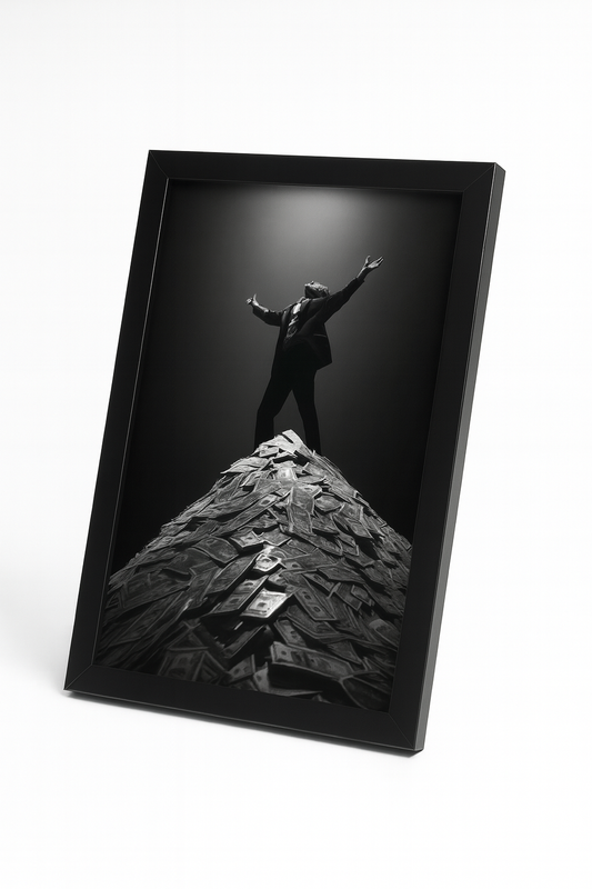 Man on Top of Money Mountain
