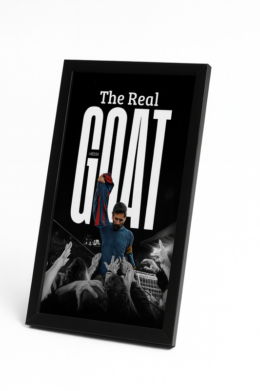 Athlete Messi The Real GOAT Frame