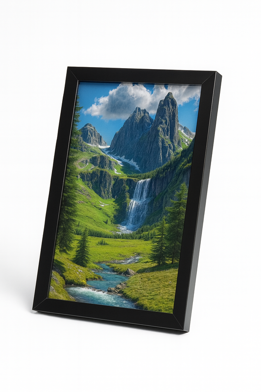 Nature Waterfall Valley Wall Frame 🌊⛰️