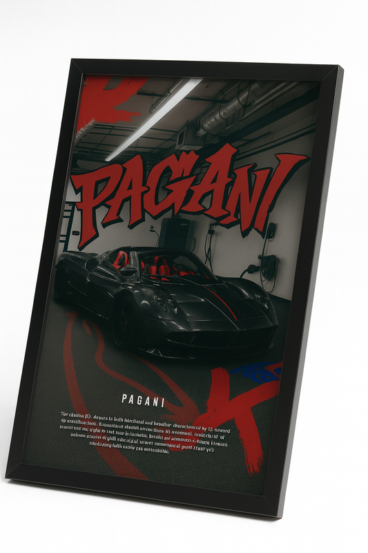 Pagani Hypercar Wall Frame